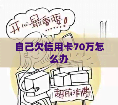 自己欠信用卡70万怎么办