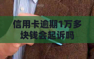信用卡逾期1万多块钱会起诉吗