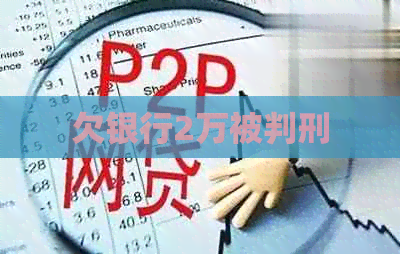 欠银行2万被判刑