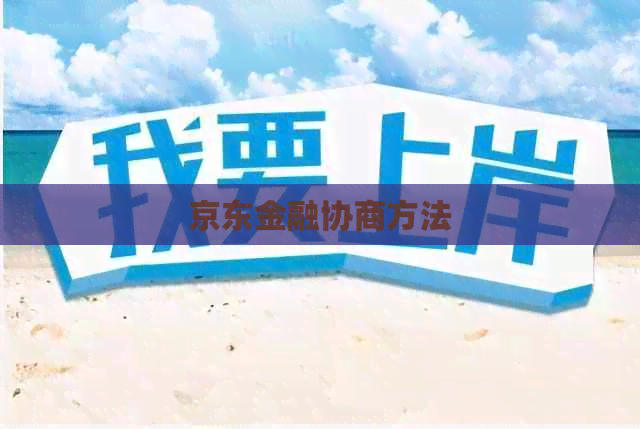 京东金融协商方法