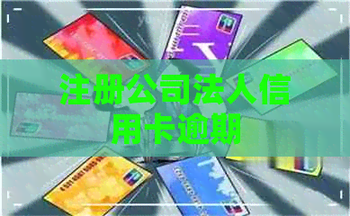 注册公司法人信用卡逾期