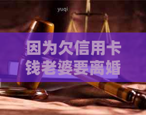 因为欠信用卡钱老婆要离婚怎么办