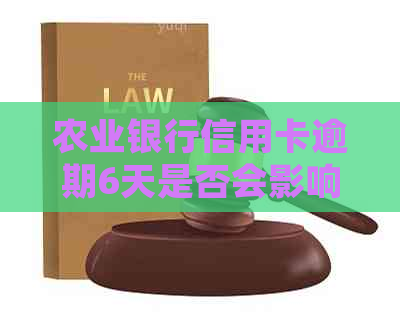 农业银行信用卡逾期6天是否会影响？如何处理逾期还款？