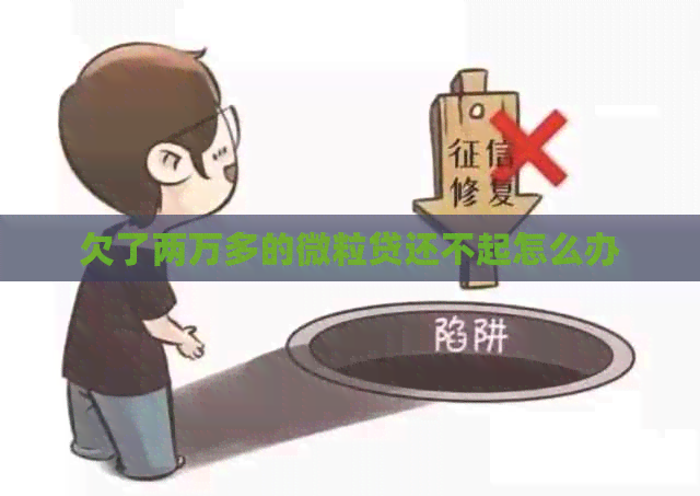 欠了两万多的微粒贷还不起怎么办
