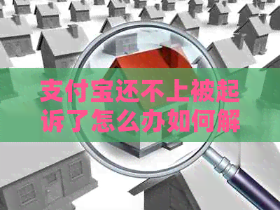 支付宝还不上被起诉了怎么办如何解决