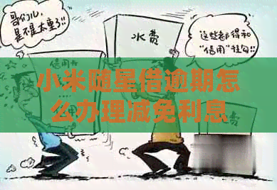 小米随星借逾期怎么办理减免利息