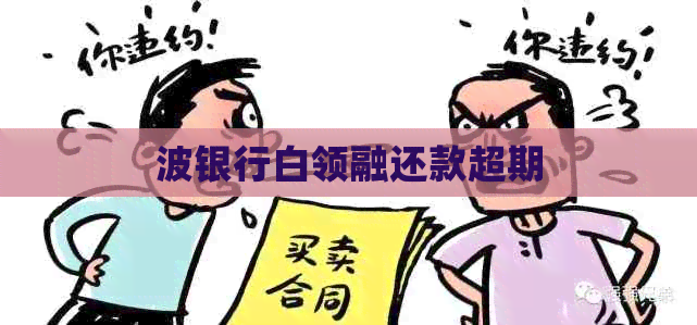 波银行白领融还款超期