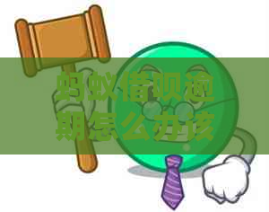 蚂蚁网贷逾期怎么办该怎么处理