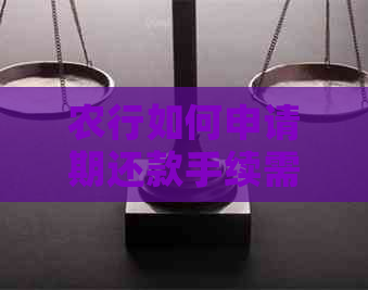农行如何申请期还款手续需要哪些