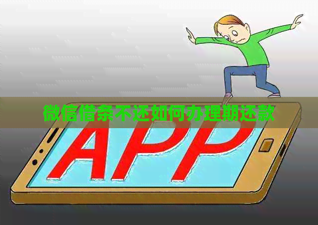 微信借条不还如何办理期还款