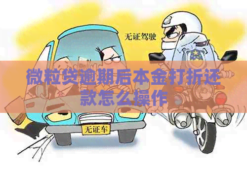 微粒贷逾期后本金打折还款怎么操作