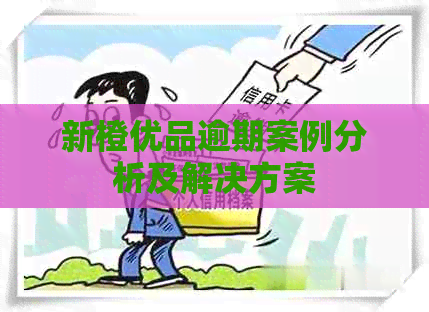 新橙优品逾期案例分析及解决方案