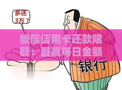 微信信用卡还款限额：更高每日金额、使用频率及额度调整策略详解