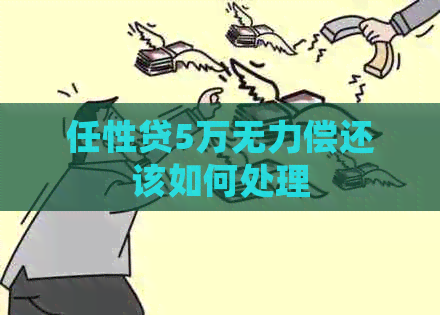 任性贷5万无力偿还该如何处理