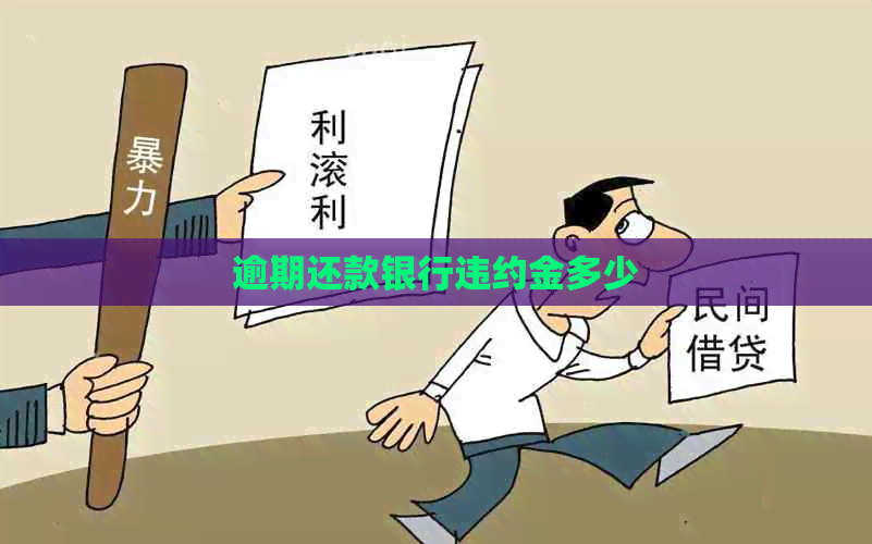 逾期还款银行违约金多少