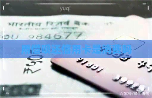 用网贷还信用卡是消费吗
