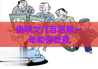 网贷欠几百逾期一年如何处理