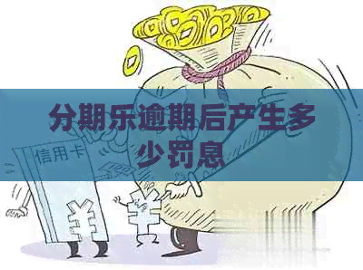 逾期后产生多少罚息