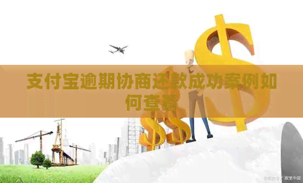 支付宝逾期协商还款成功案例如何查看