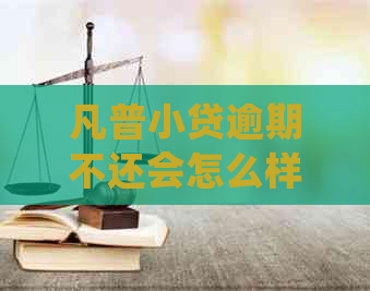 凡普小贷逾期不还会怎么样逾期后的处理方式