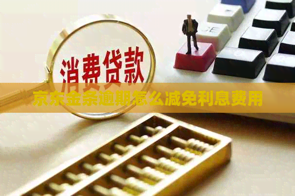 京东金条逾期怎么减免利息费用