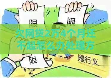 欠网贷2万4个月还不起怎么办处理方式