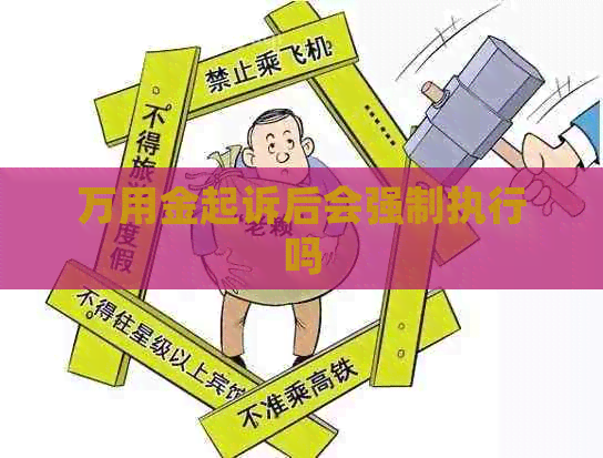 万用金起诉后会强制执行吗