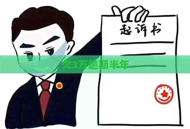 欠3万逾期半年