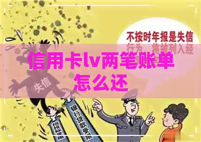 信用卡lv两笔账单怎么还