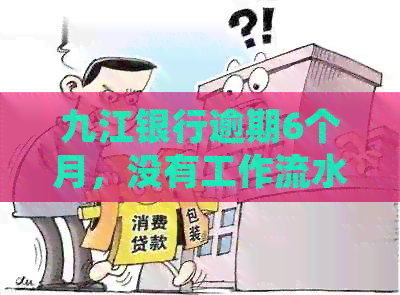 九江银行逾期6个月，没有工作流水，是否会影响？会起诉吗？
