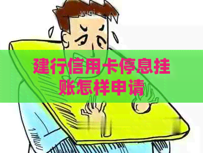 建行信用卡停息挂账怎样申请