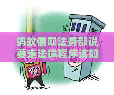 蚂蚁网贷法务部说要走法律程序该如何应对