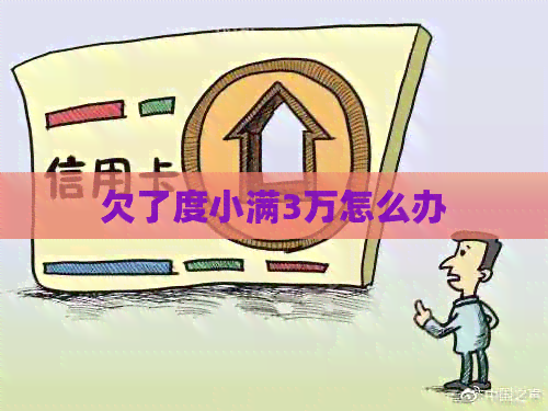 欠了度小满3万怎么办