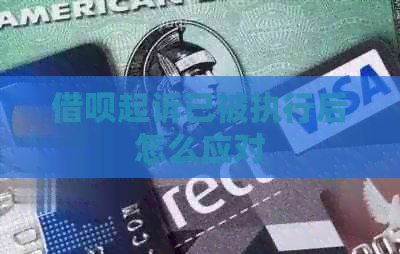 网贷起诉已被执行后怎么应对