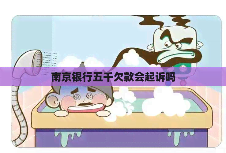 南京银行五千欠款会起诉吗