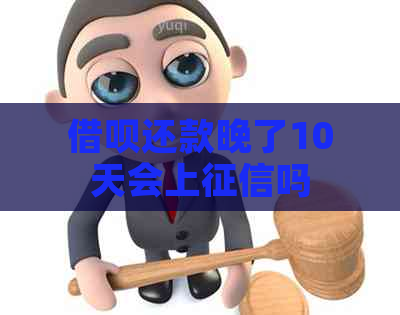 网贷还款晚了10天会上吗