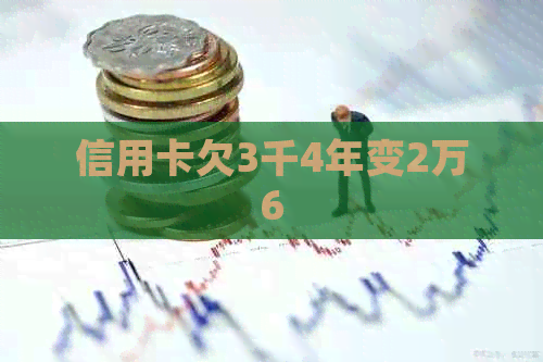 信用卡欠3千4年变2万6