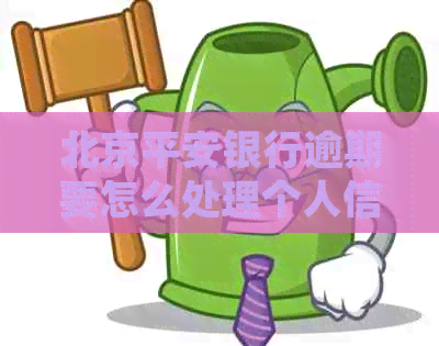 北京平安银行逾期要怎么处理个人信用记录问题