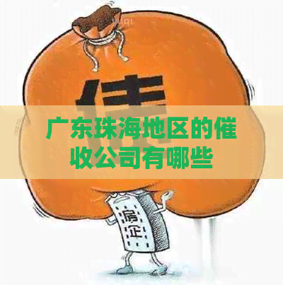 广东珠海地区的公司有哪些
