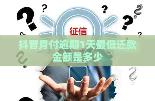 抖音月付逾期1天更低还款金额是多少