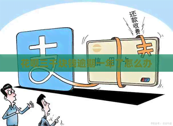 信用卡三千块钱逾期一年了怎么办