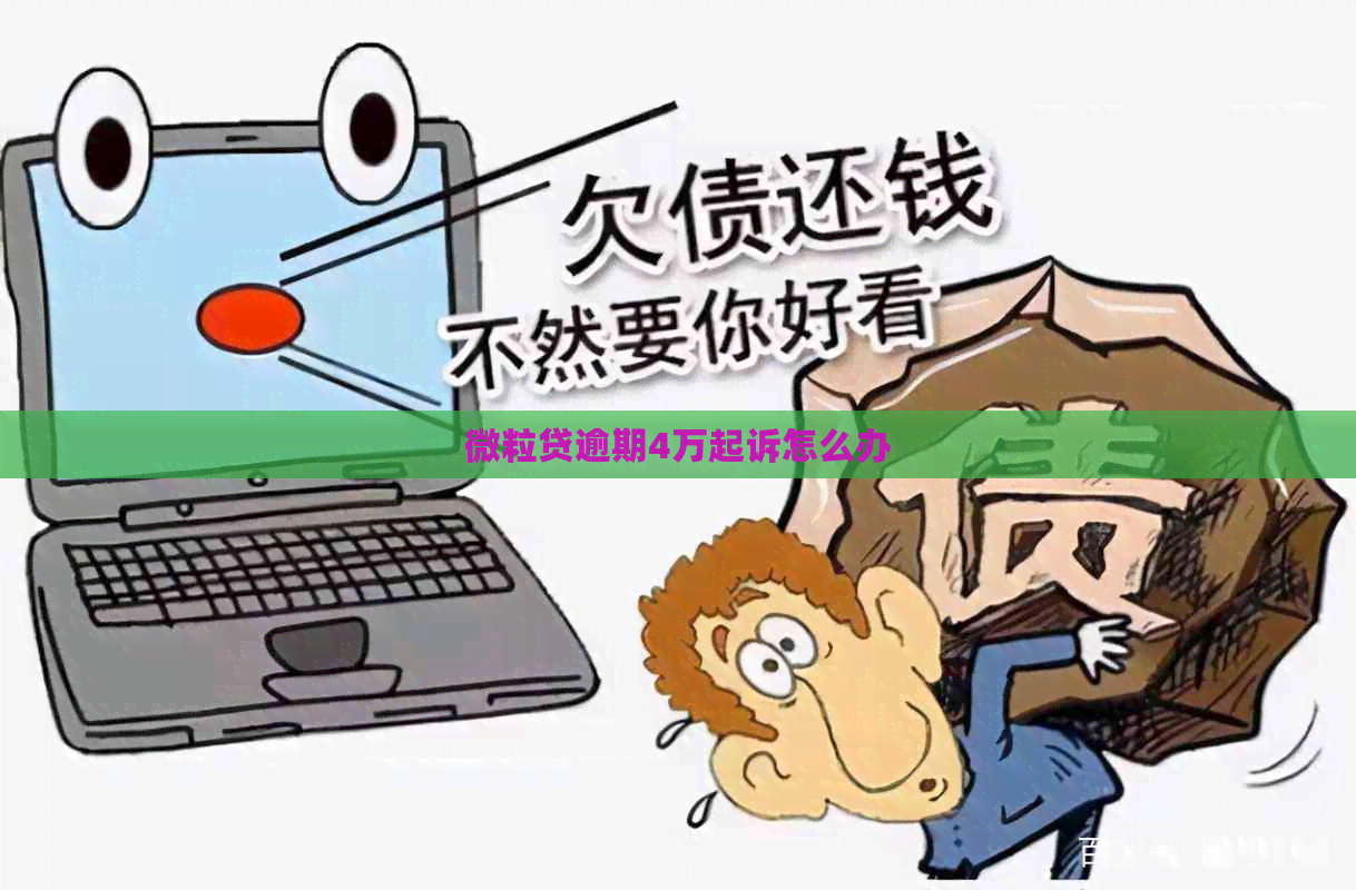 微粒贷逾期4万起诉怎么办