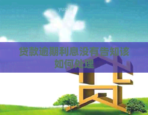 贷款逾期利息没有告知该如何处理