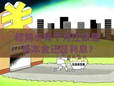 信用卡每个月还款是还本金还是利息？