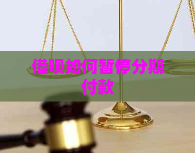 网贷如何暂停分期付款