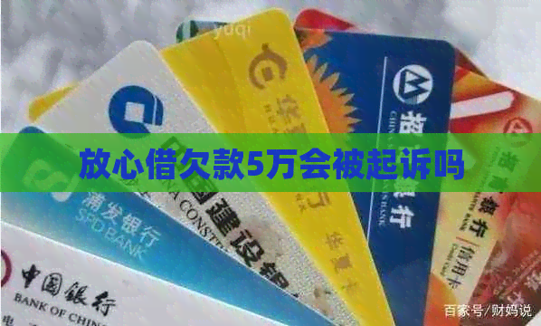 放心借欠款5万会被起诉吗