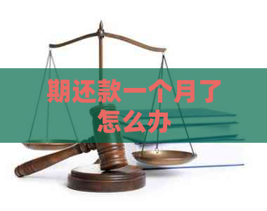 期还款一个月了怎么办
