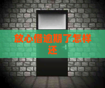 放心借逾期了怎样还