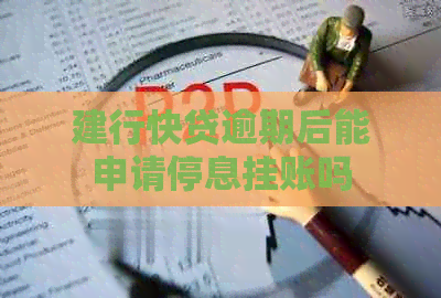建行快贷逾期后能申请停息挂账吗