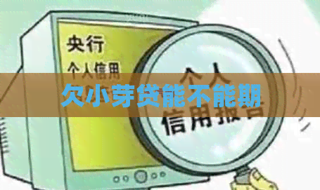 欠小芽贷能不能期